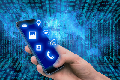 手機藍色軟件圖標圖片素材_免費下載_jpg圖片格式_VRF高清圖片500629706_ .